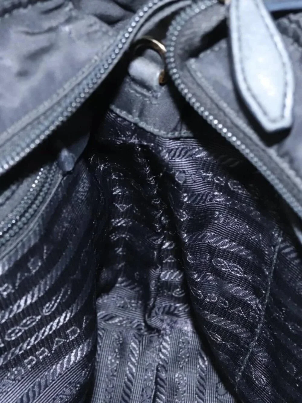 PRADA Hand Bag Nylon 2way Black - Picture 11 of 16